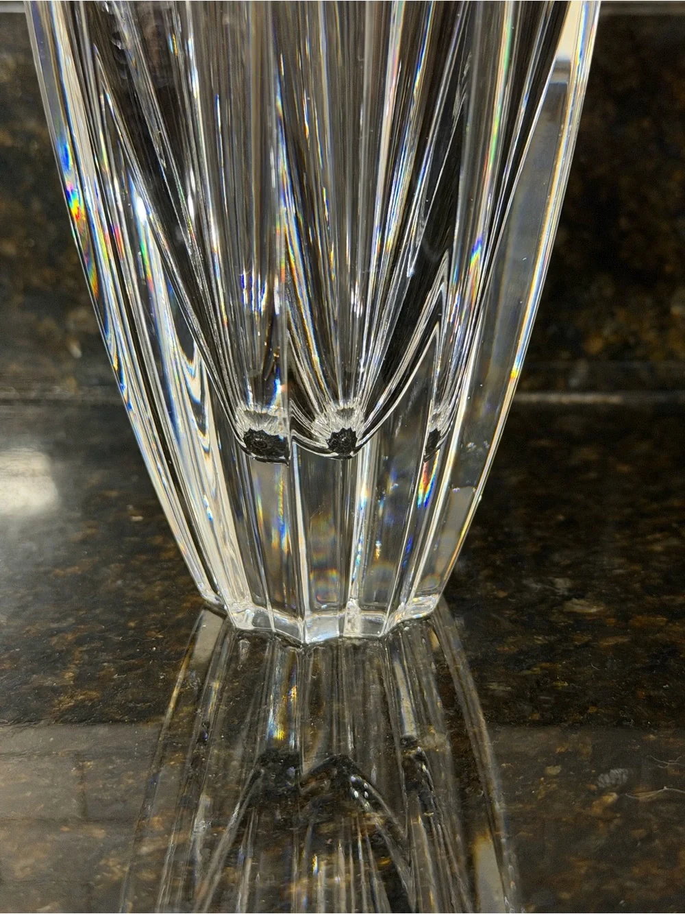 Orrefors Fleur Crystal Vase Jan Johansson | Signed, Made in Sweden | 6” Petite